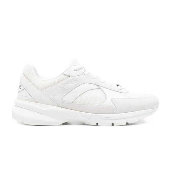 Celine White Mixed Leather Runner sneakers - Picture 2 of 10